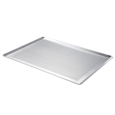Plaque à pâtisserie micro-perforée professionnelle en aluminium 40 cm Mathon - Mathon - 2