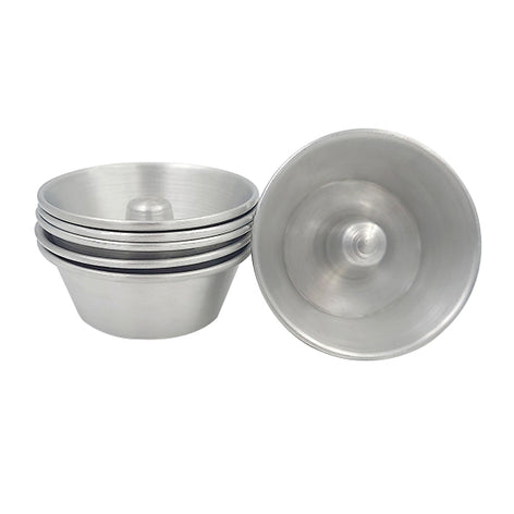6 mini moules à savarin aluminium 8 cm - Mathon - 1