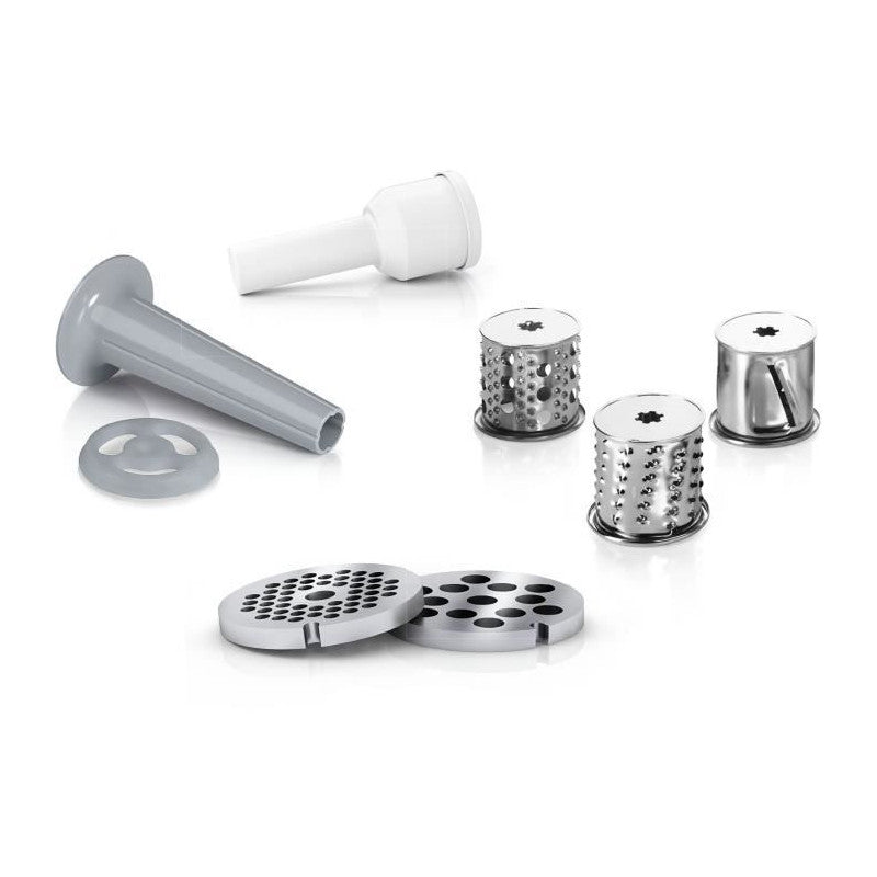 Hachoir A Viande -   - Mfw2514w Smartpower - Blanc - Moteur Bloqué 1500 W - 1,7 Kg/mn - 2 Grilles De Hachoir - Râpeur/émi Bosch - Mathon - 2