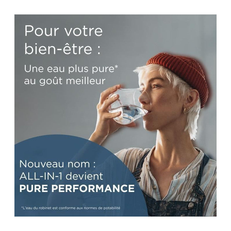 Carafe Filtrante Brita - Style Essential Bleu Minéral - Capacité 2,4l Dont 1,4l D