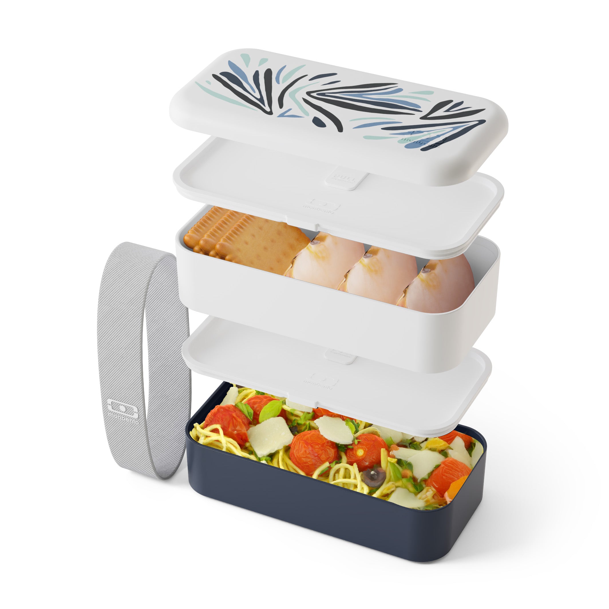 Lunch box 2 compartiments Original 1L Made in France Bleu Nordic Monbento - Mathon - 6