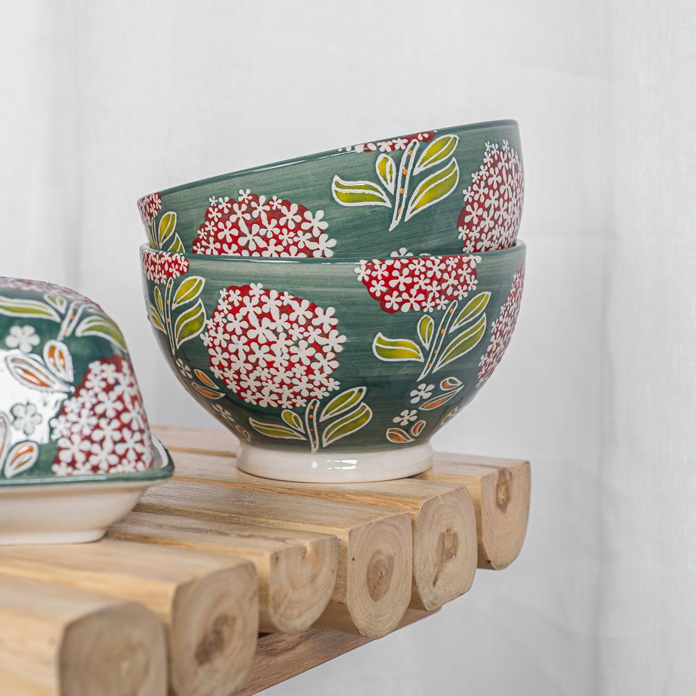 Coffret de 4 bols 14 cm Cottage Table passion - Mathon - 2