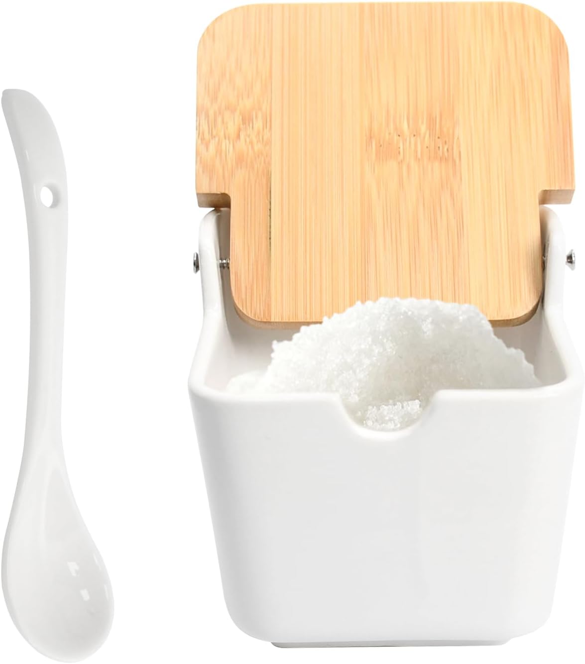 Sucrier en céramique 250 ml avec cuillère et couvercle Vendos85 - Mathon