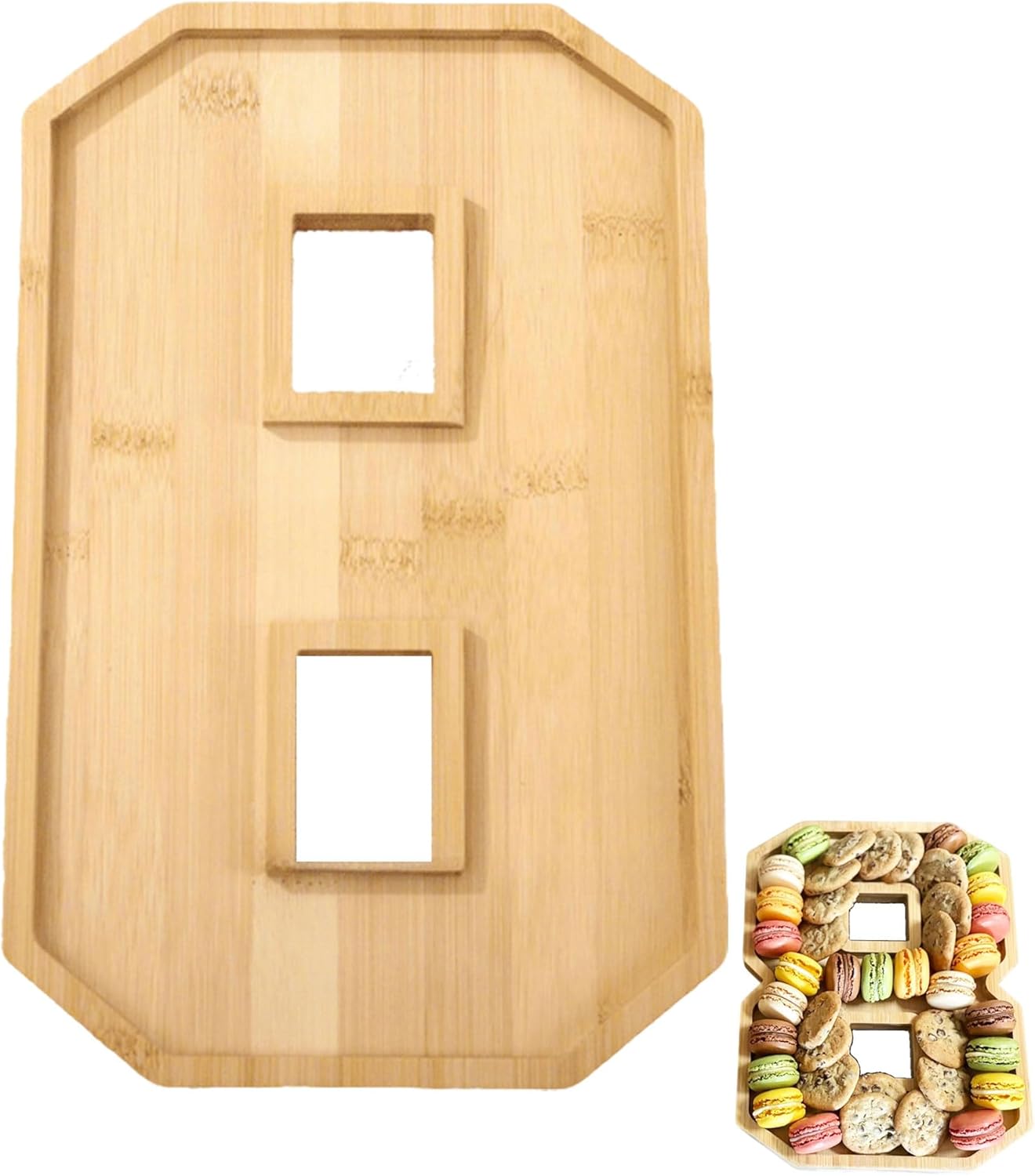 Plateau décoratif en bambou et bois 30×20 cm Vendos85 - Mathon