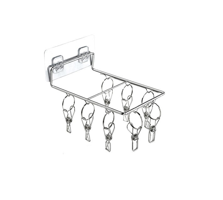 Séchoir à Linge Cintre avec 8 Clips pour Chaussettes Vendos85 - Mathon