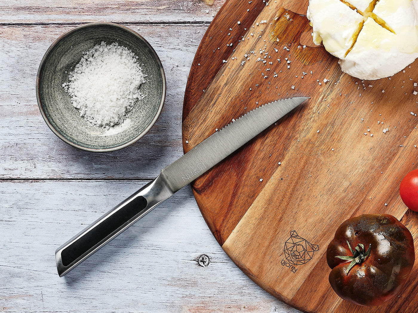 Lot de 1 planches en bois marron D Björn - Mathon - 4