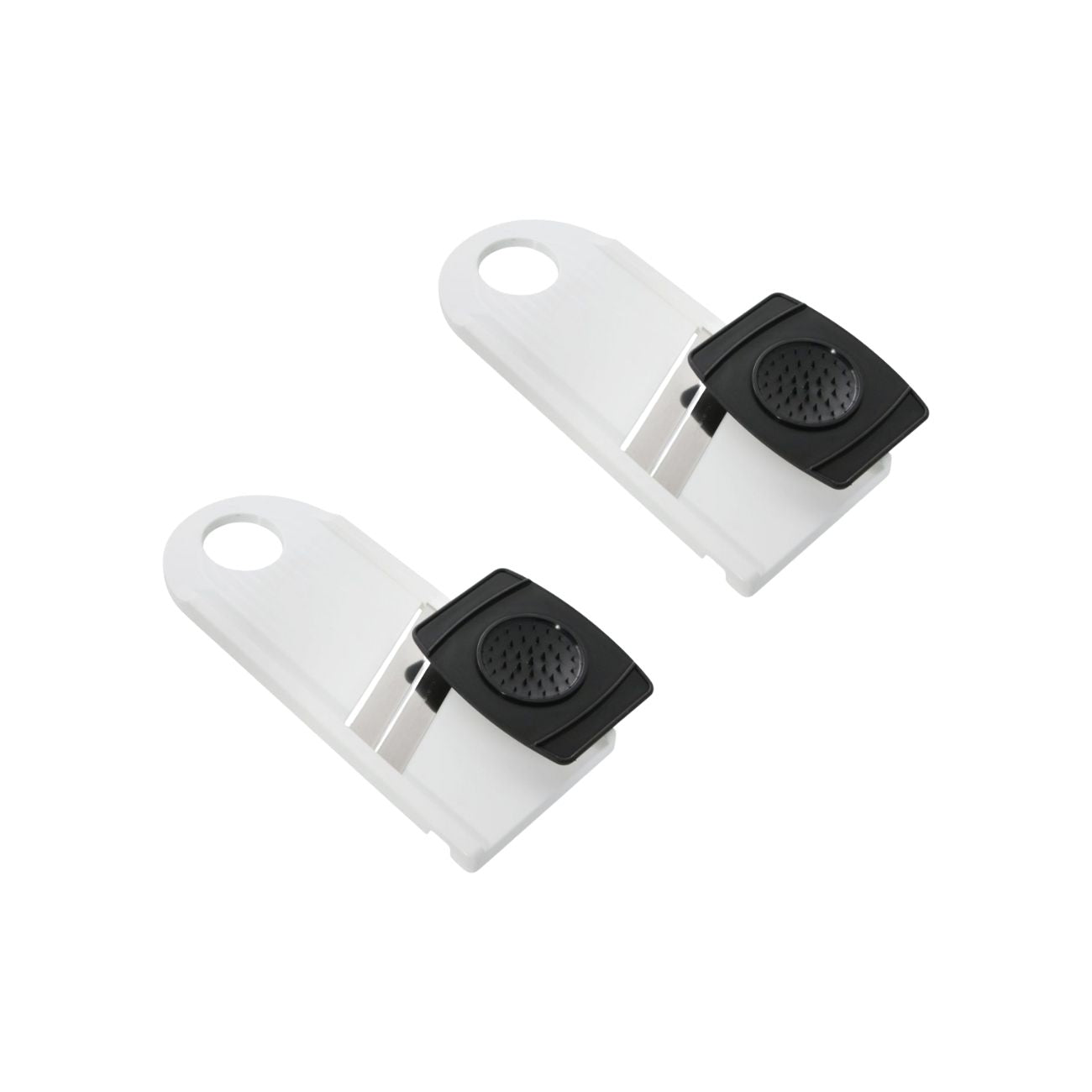 Ensemble de 2 Mandolines de cuisine manuelle double lame avec protège main  Basic Fackelmann - Mathon - 1