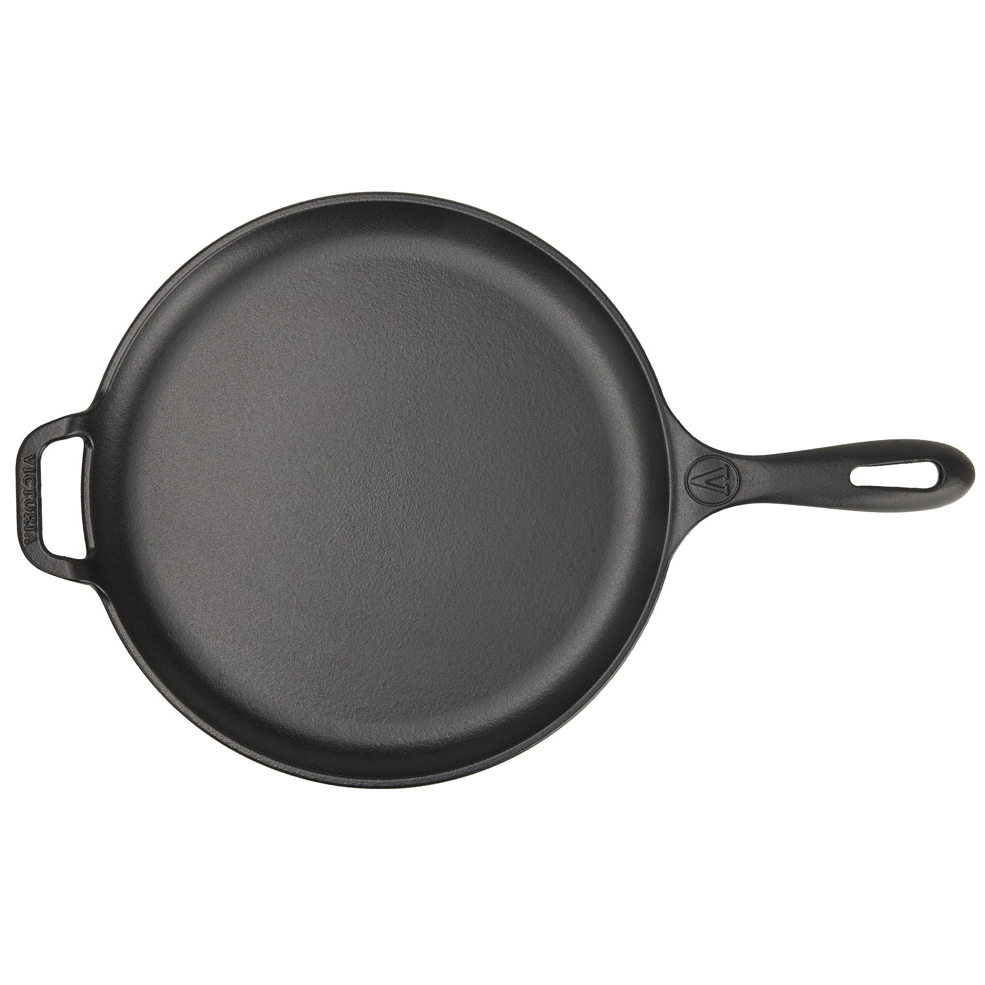 Plaque à Griller Comal en Fonte Émailleé Induction pour Pizza 30cm Feu, Barbecue  Noir 36379 - Mathon - 9