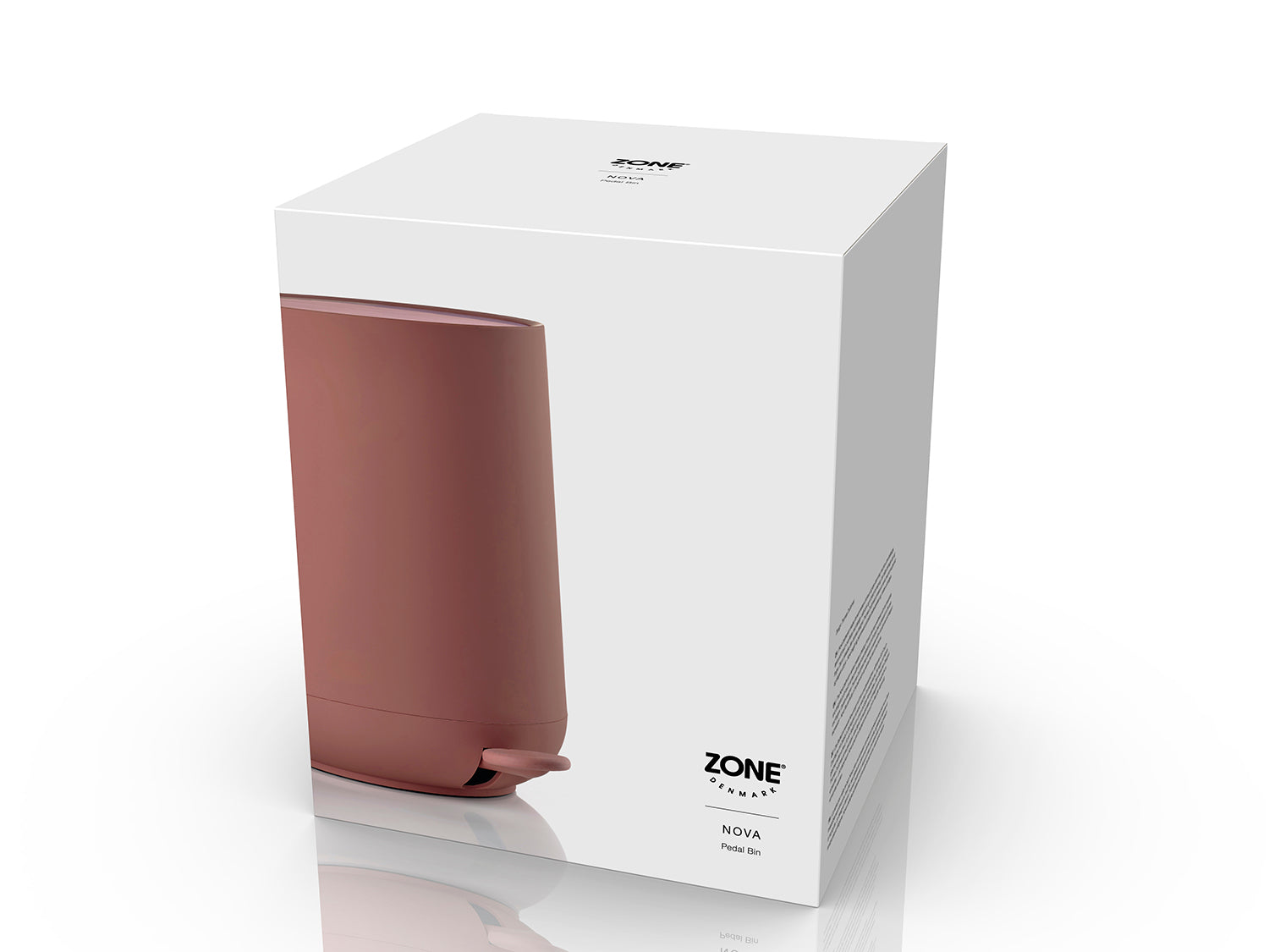 Poubelle à pédale NOVA en abs Peach Red Zone Denmark - Mathon - 3