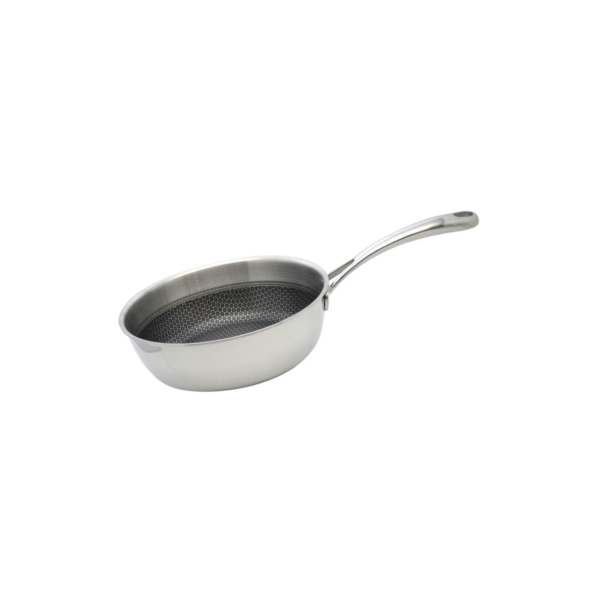 Poêle sauteuse 20 cm en inox 18/10  Relief Evolution Elo - Mathon - 1