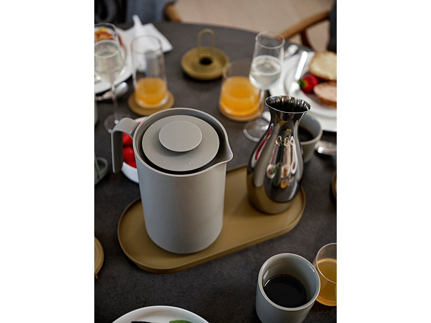 Pichet ROCKS en acier inoxydable Acier poli Zone Denmark - Mathon - 6