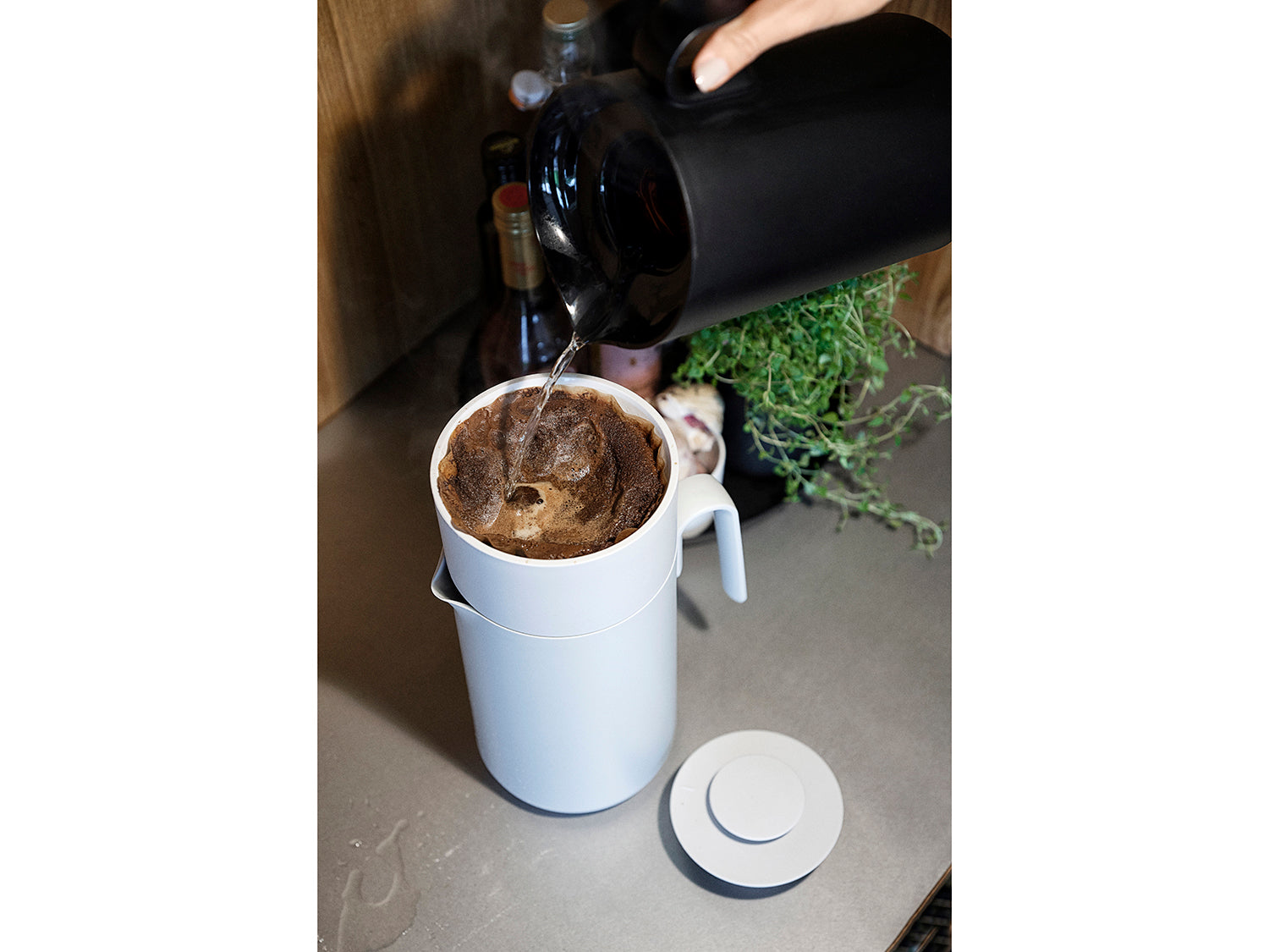 Filtre à café SINGLES en polypropylène Gris chaud Zone Denmark - Mathon - 2