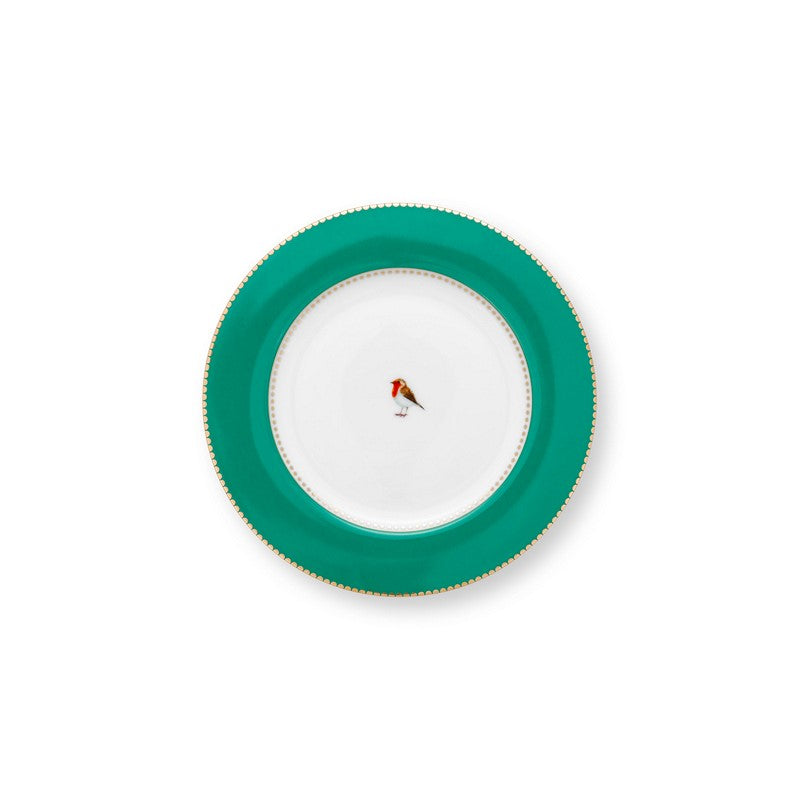 Lot de 6 Assiettes à pain Love Birds Emeraude - 17cm Pip Studio - Mathon - 1