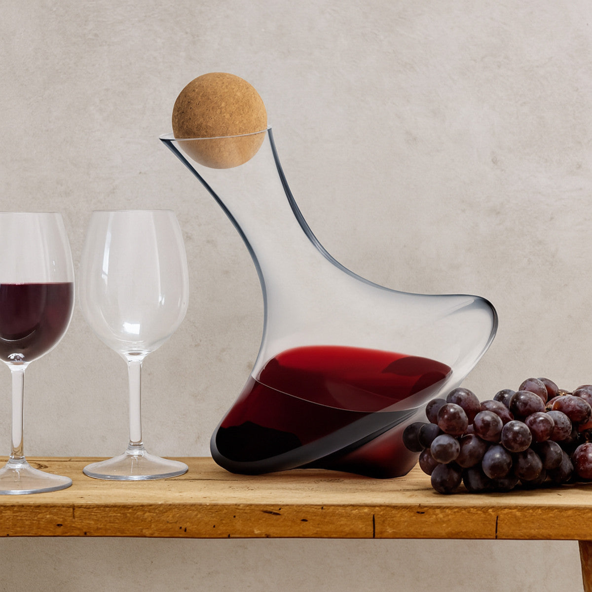 Toupie - Carafe 1.3 L avec bouchon en bois Couzon - Mathon - 5