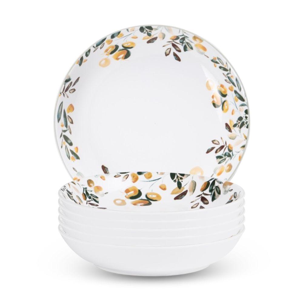 Assiette creuse Summer 19 cm (lot de 6) Table passion - Mathon - 1