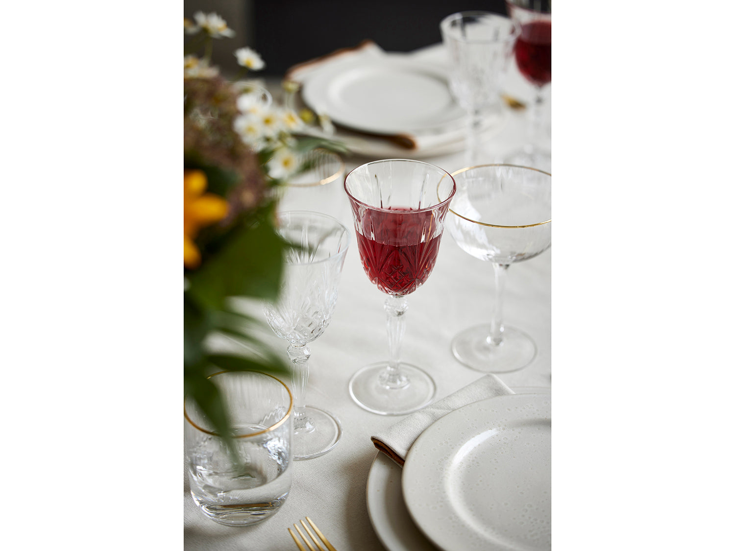 Set de 4 verres à vin rouge MELODIA 27cl Transparent Lyngby Glas - Mathon - 4