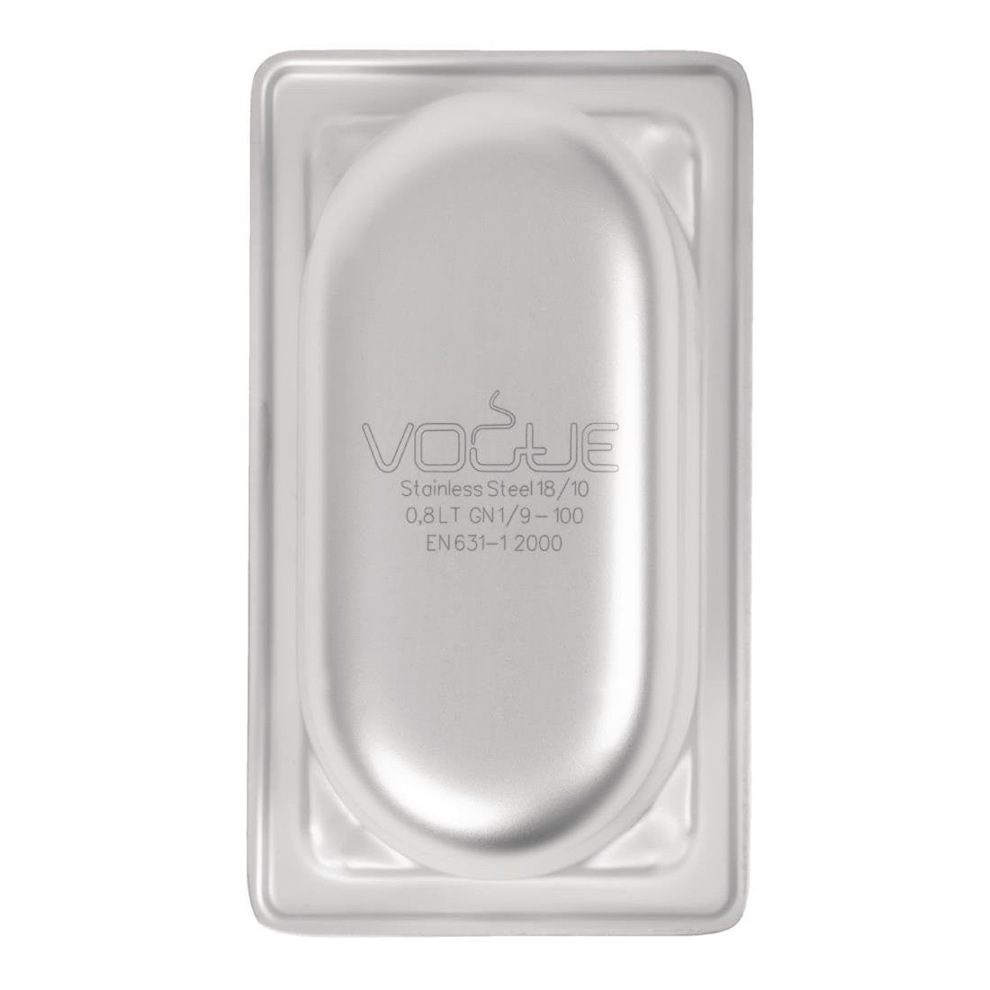 Bac Gastro Inox 18/10 GN 1/9 - H 100 mm - Vogue - Mathon - 5