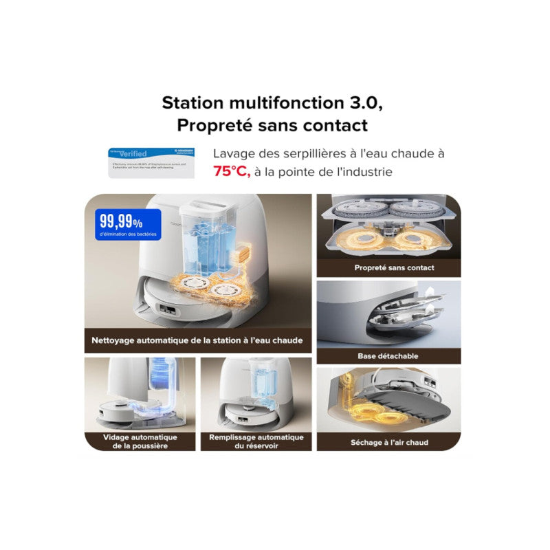 Aspirateur Robot   Qrevo Curv Roborock - Mathon - 6