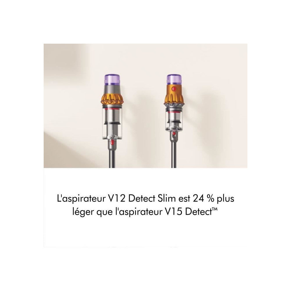 V12 Detect Slim Absolute - Aspirateur Balai Sans Fil - Puissance 150 Aw - Contrôle De Puissance - Brosse Avec Lumiere Int Dyson - Mathon - 6