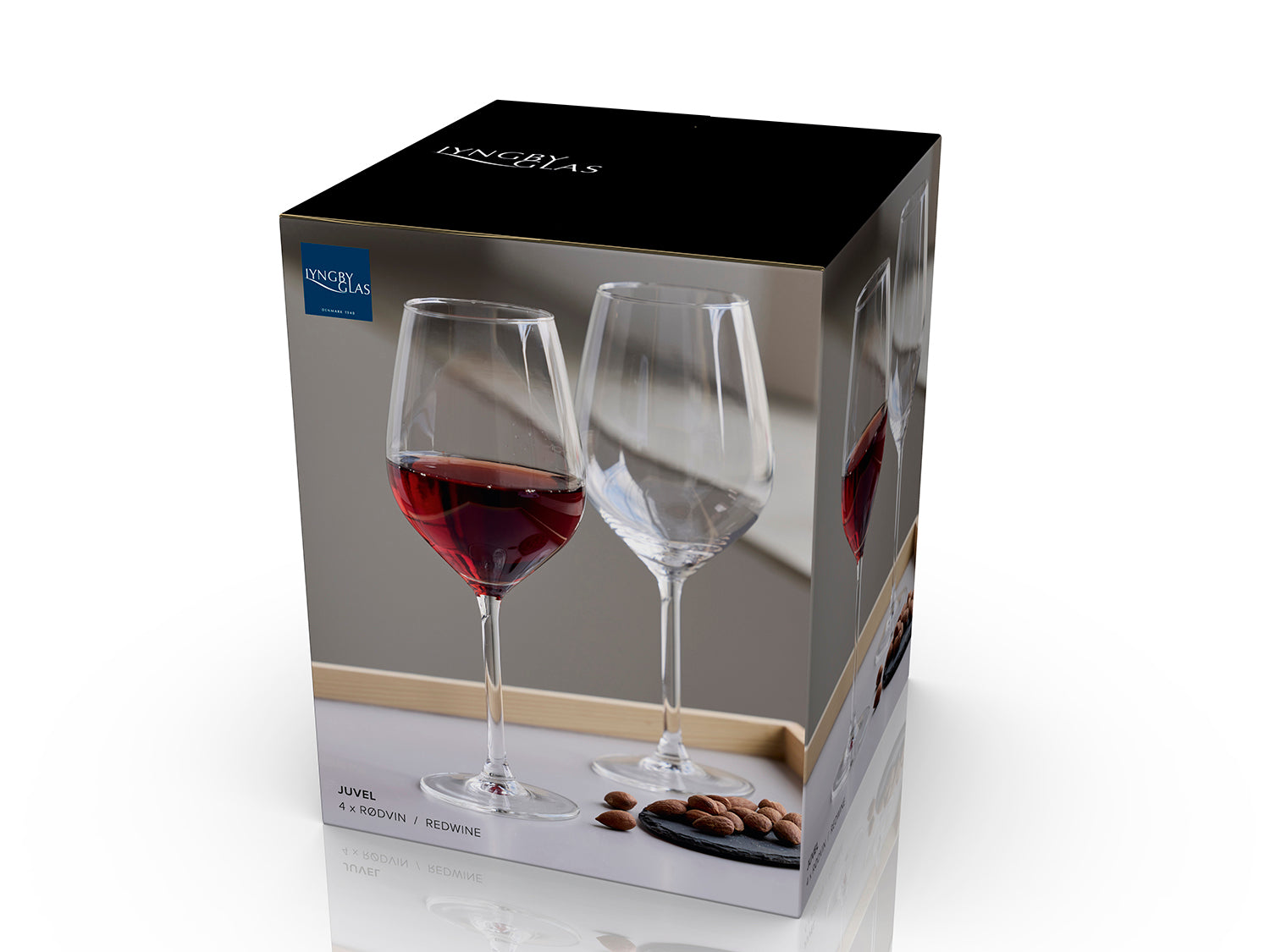 Set de 4 verres à vin rouge JUVEL 50cl Transparent Lyngby Glas - Mathon - 6