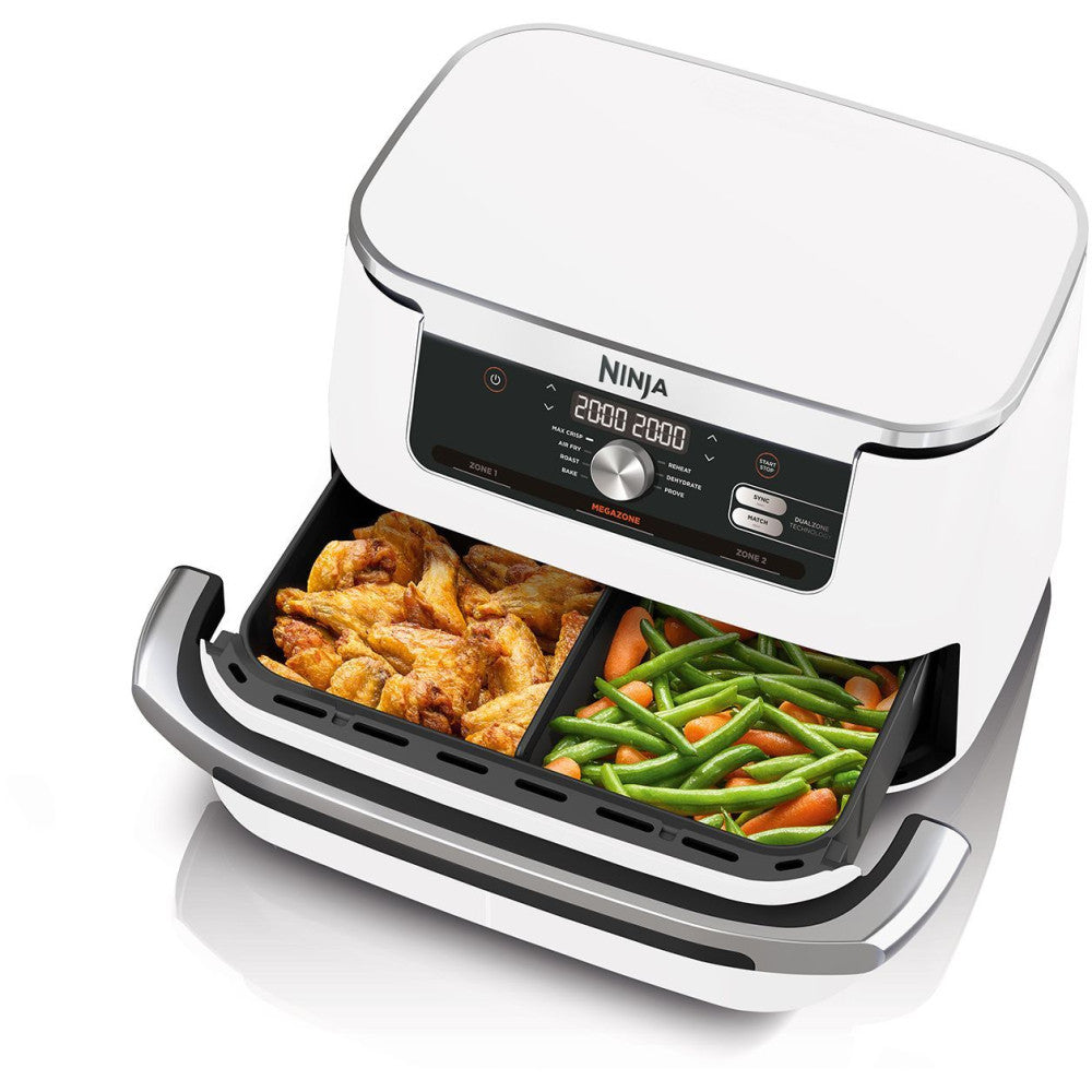 Friteuse Sans Huile Ninja - Foodi Flex Af500euwh - Capacité 10,4l - 7 Programmes De Cuisson - Blanc - 2470w Ninja - Mathon - 4