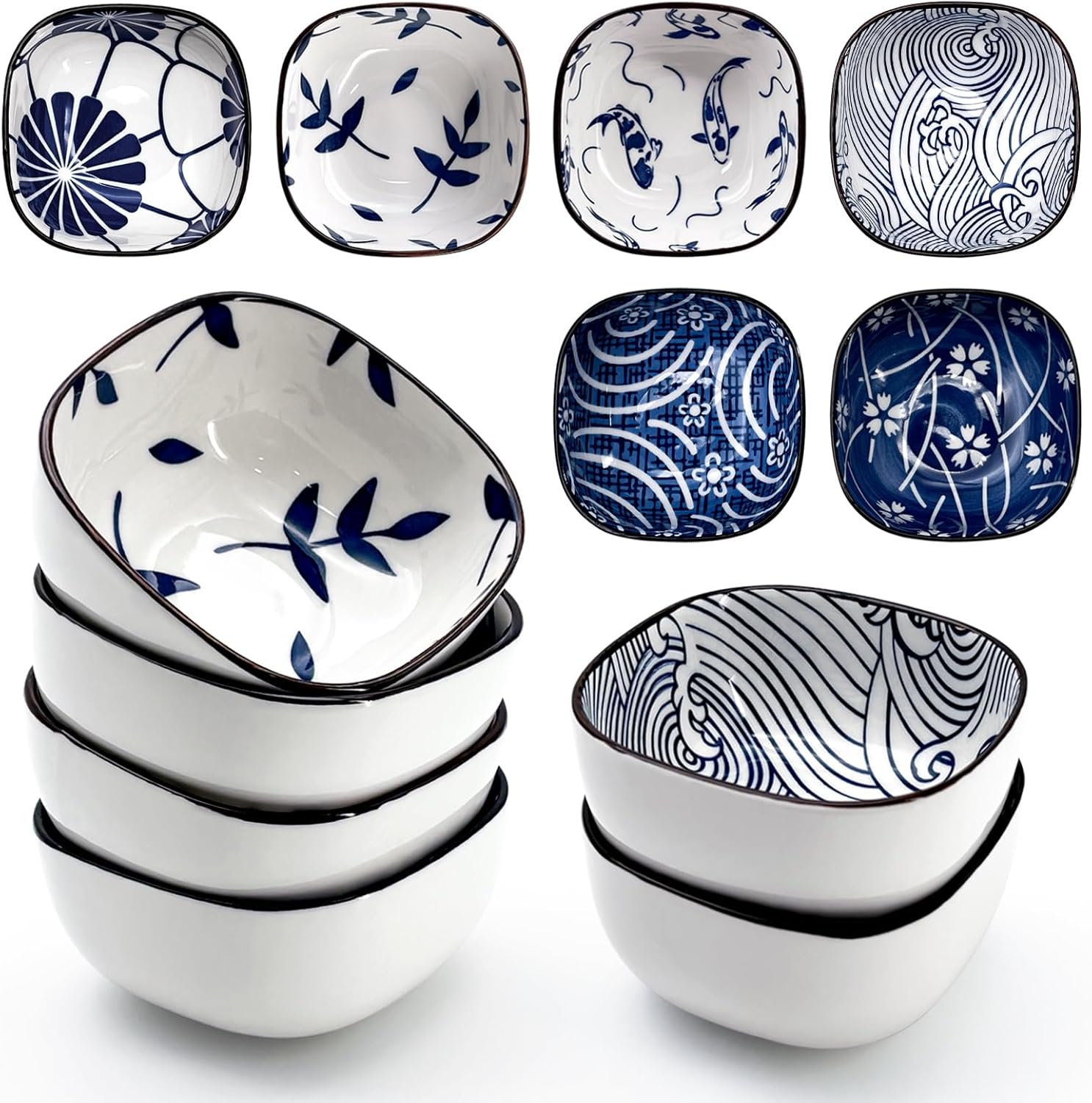 Ensemble de 6 Bols à Trempette Japonais 150 ml Vendos85 - Mathon