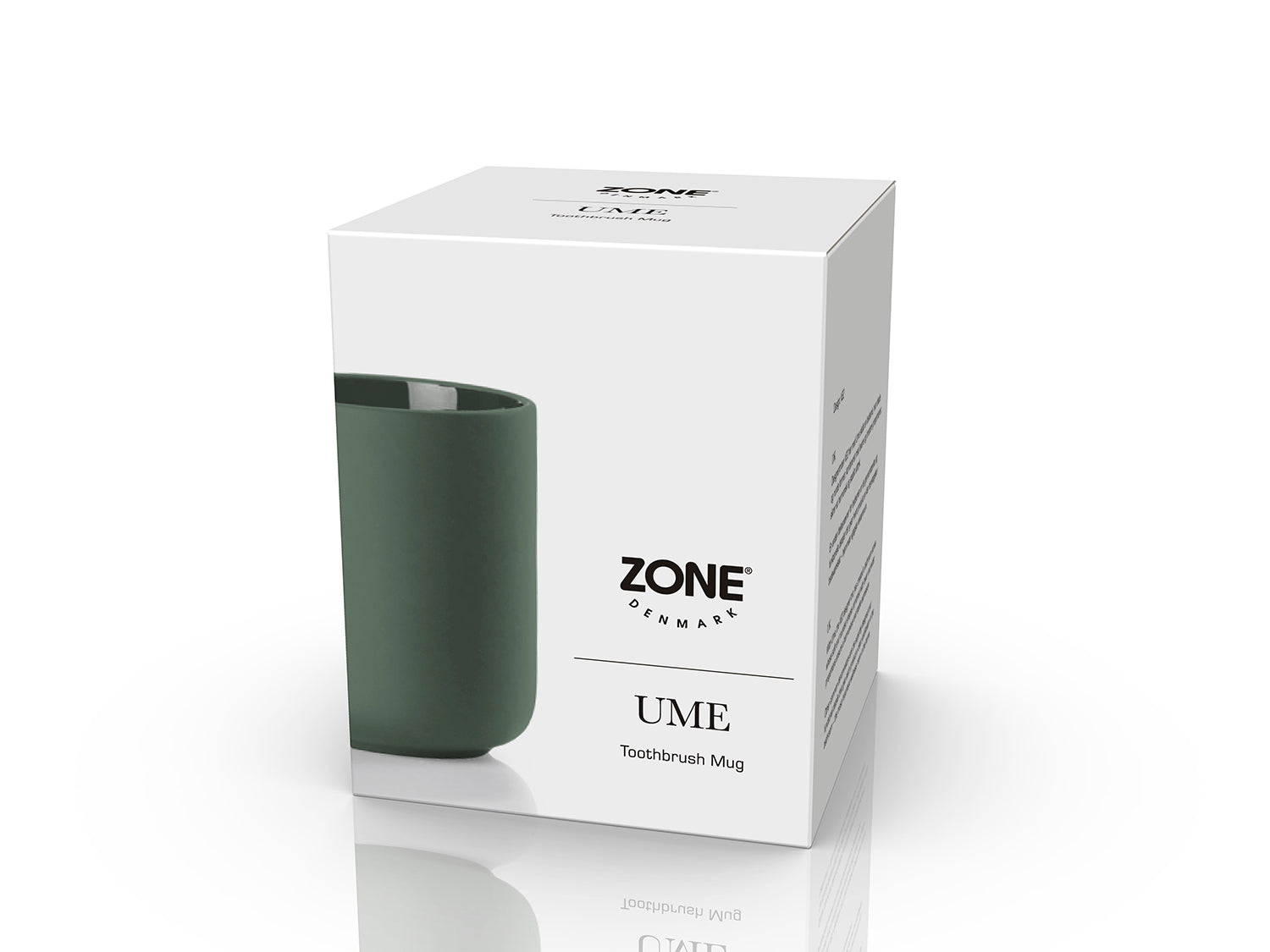 Gobelet pour brosse à dents UME en grès Vert olive Zone Denmark - Mathon - 2