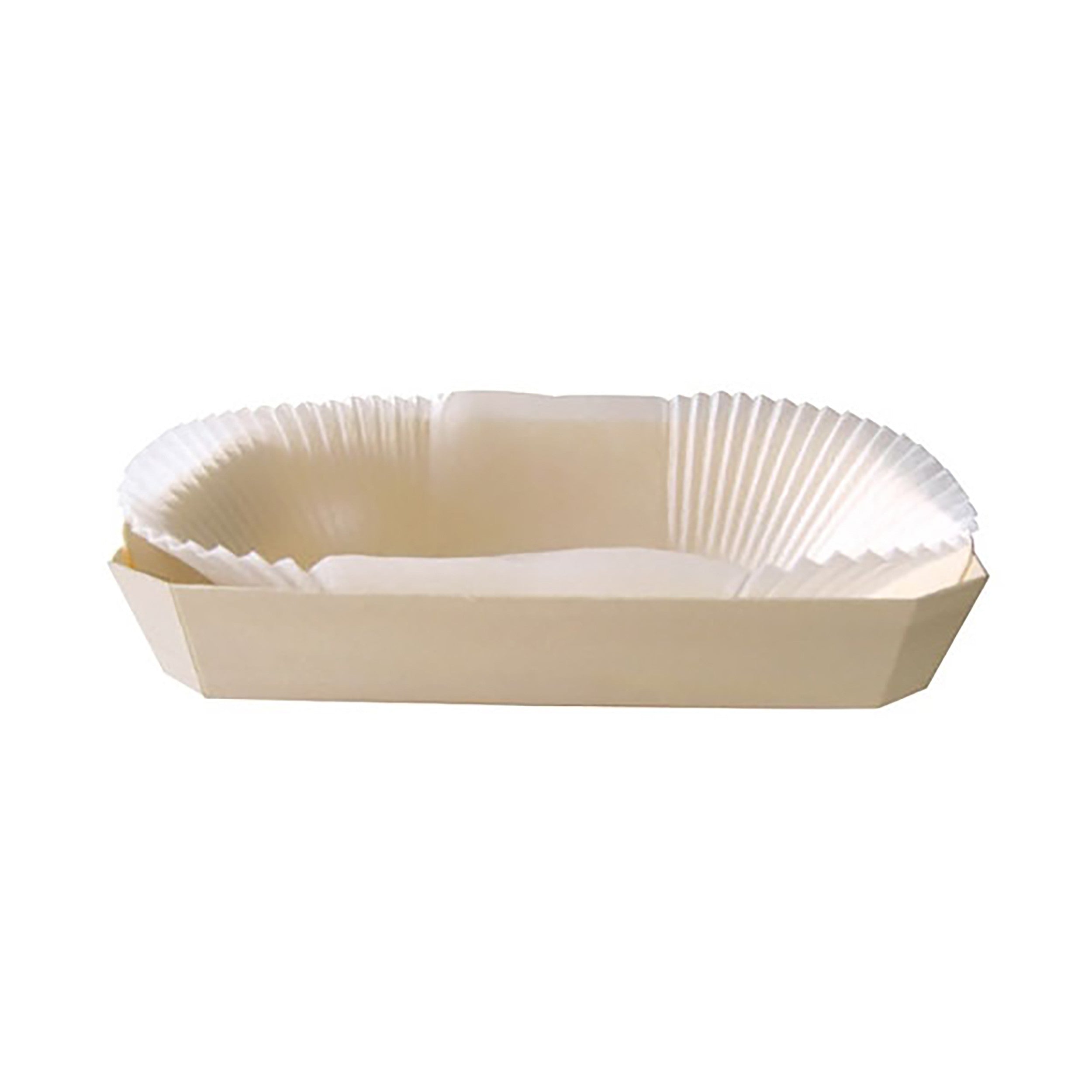 20Pcs - Moule de cuisson bois avec caissette papier  260x160x40mm 750ml FirstPack - Mathon - 1