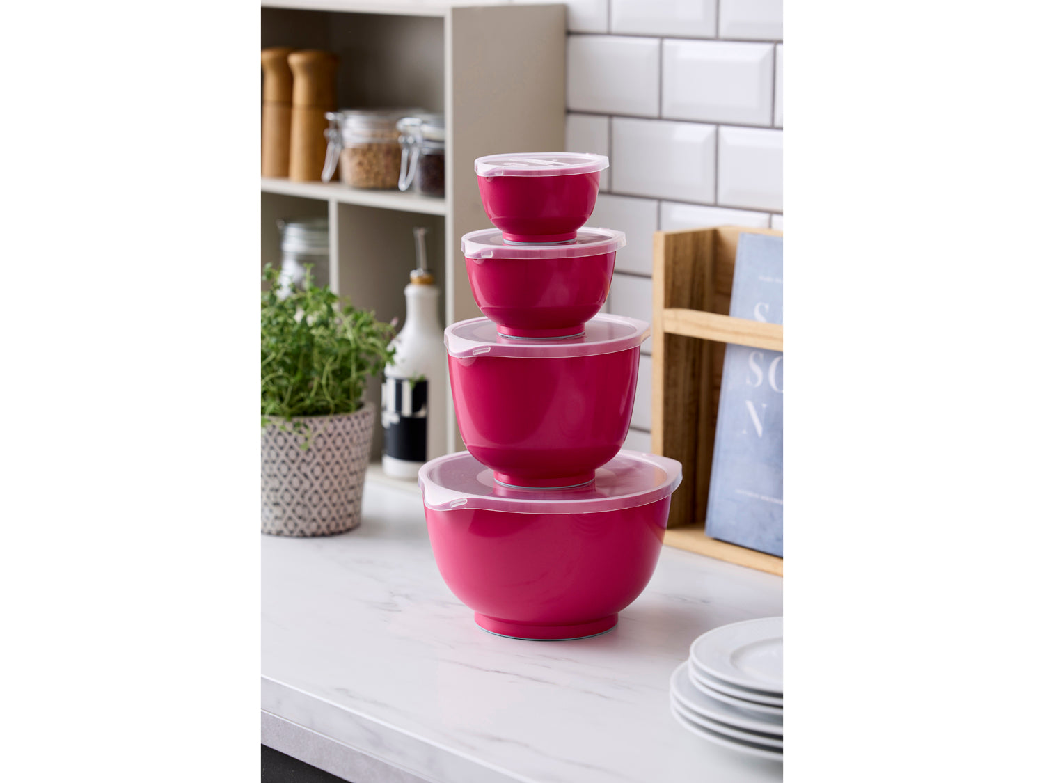 Set de bols 8 pces NEW MARGRETHE en durostima® Betterave Rosti - Mathon - 3