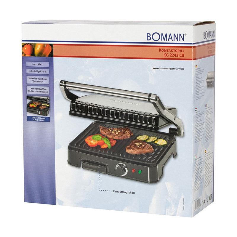 Plancha Gril et panini Bomann KG 2242 CB Noir Bomann - Mathon - 6