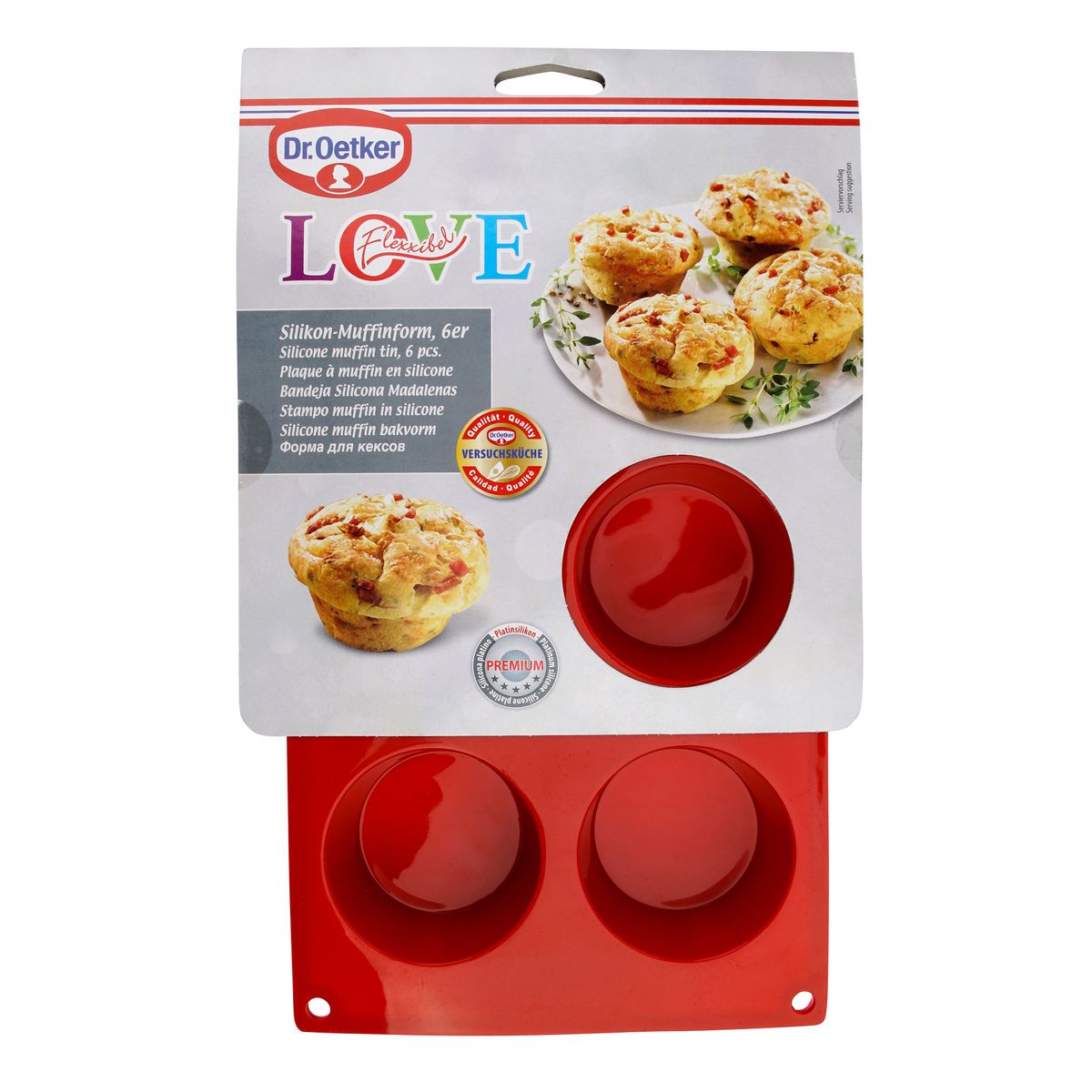 Moule à muffins 6 empreintes 30 x 18 cm  Flexxibel Love Dr. Oetker - Mathon - 7