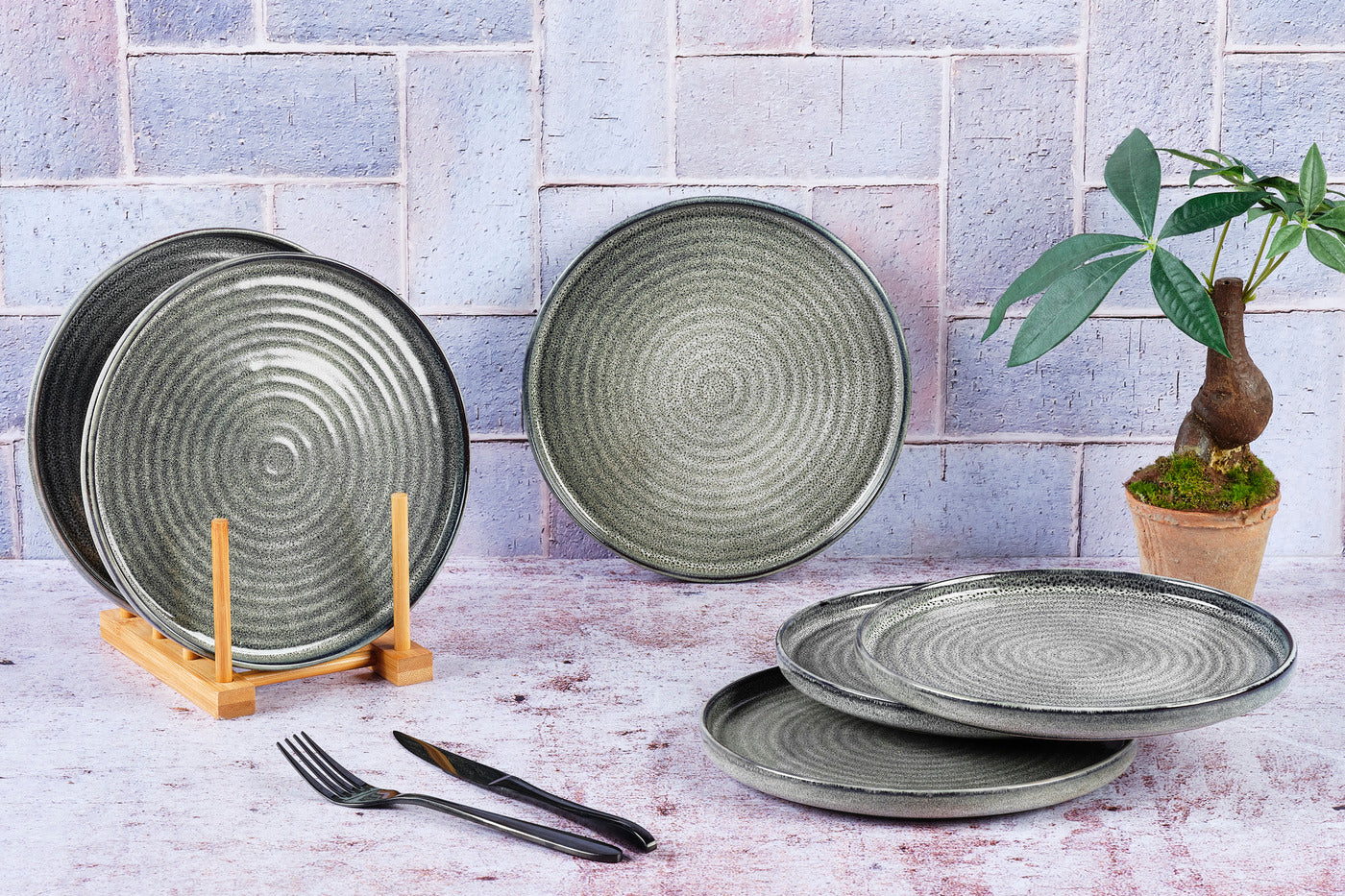 Assiette ZEN Ø22cm - 6 pièces - Natural Björn - Mathon - 2