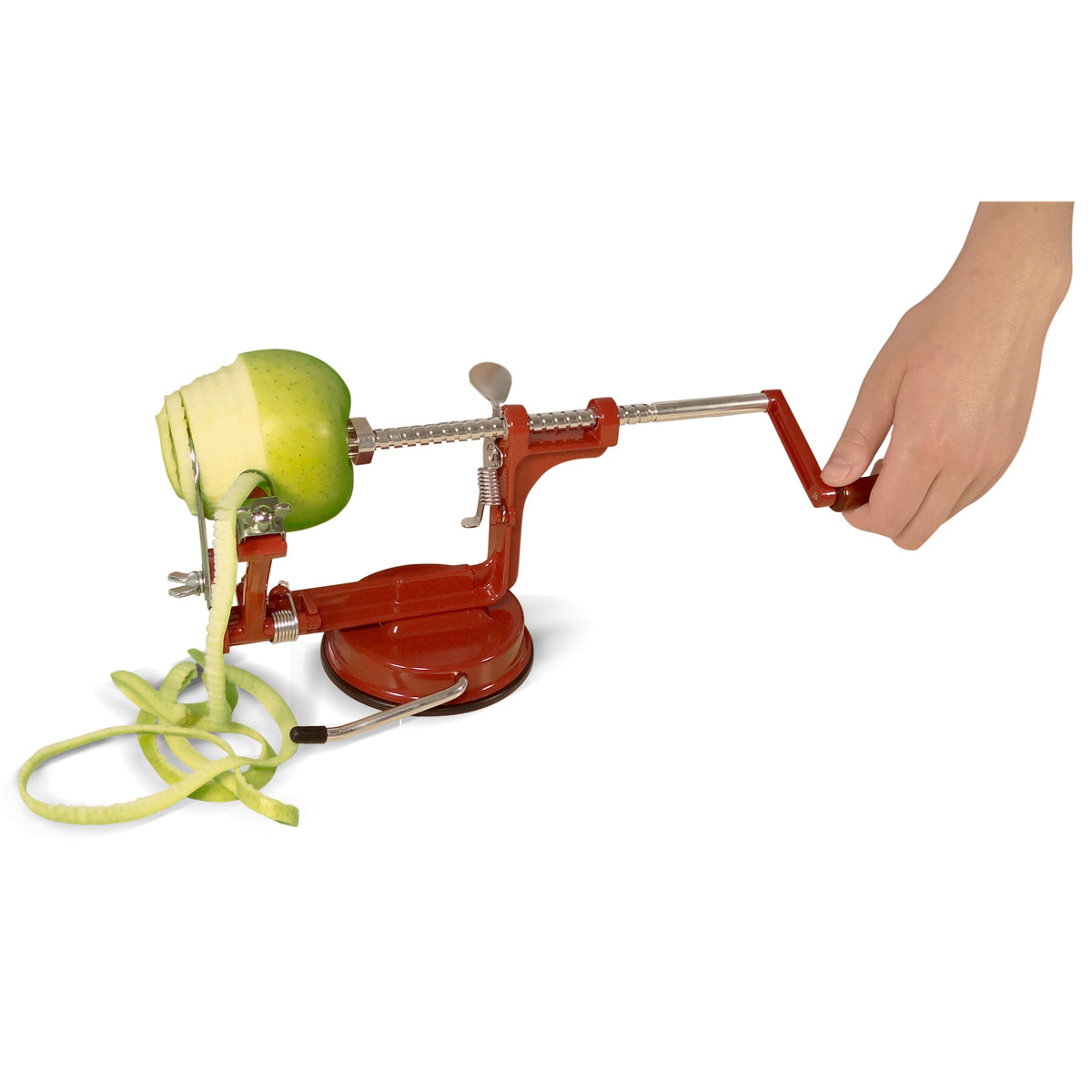 Pèle-pommes à ventouse - tranches 2 et 4 mm - 2 vis La Bonne Graine - Mathon - 5