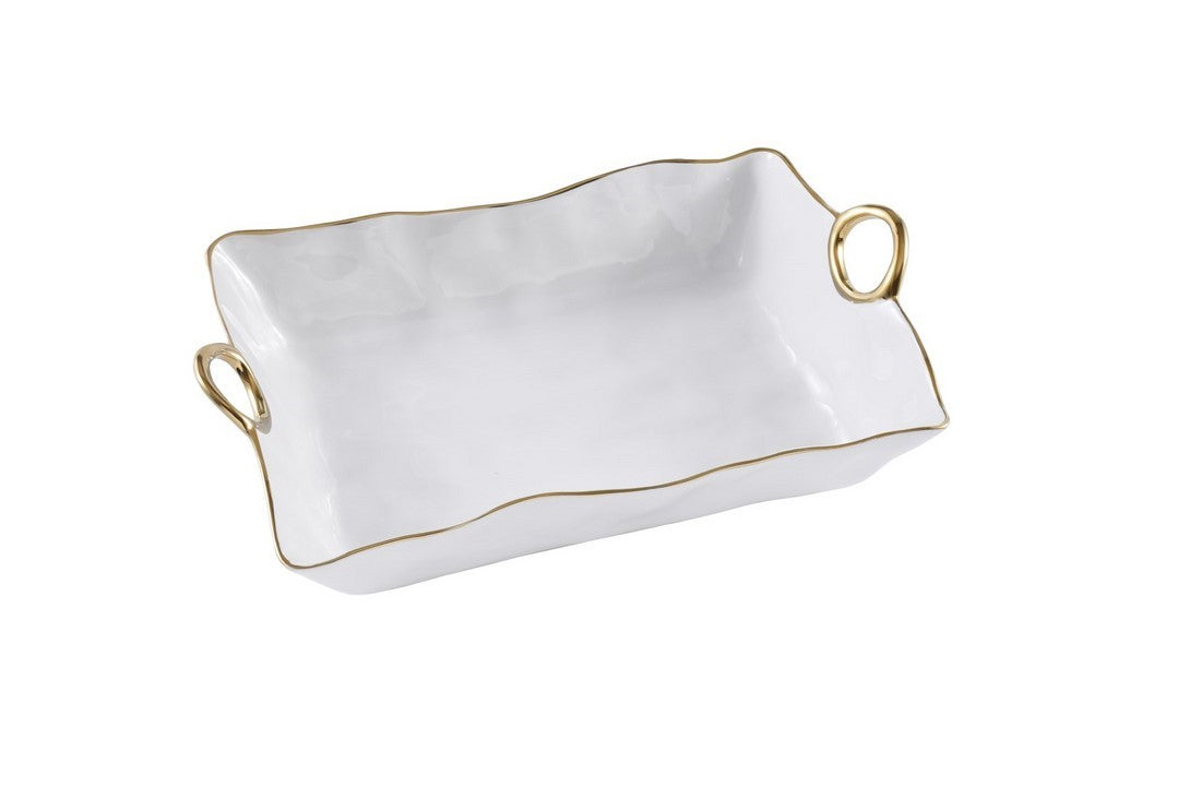 Plateau (profond) L - 43,2x29,2x11,4cm - GOLDEN HANDLES Pampa Bay - Mathon