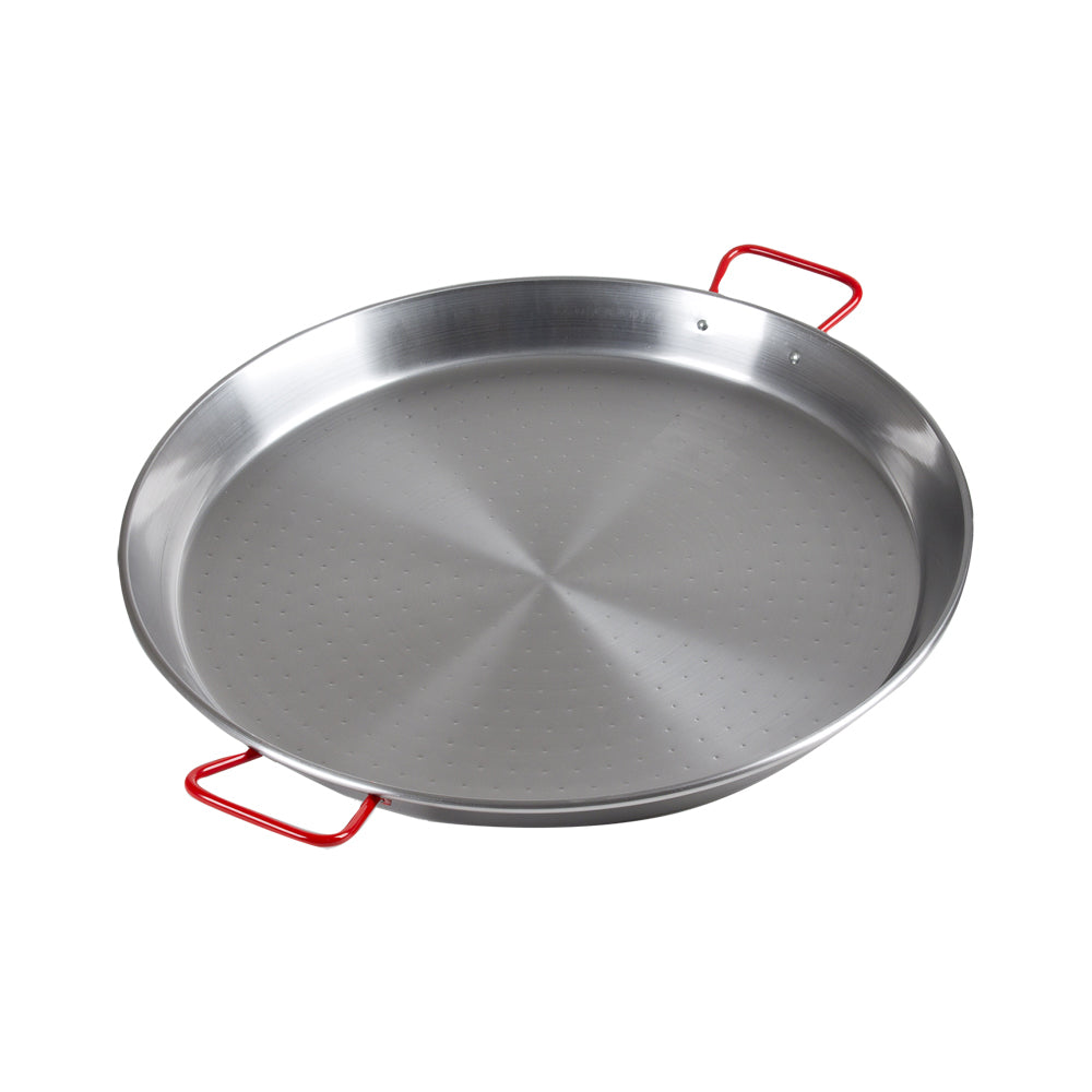 Poêle à paella valence 40 cm en acier poli Trend