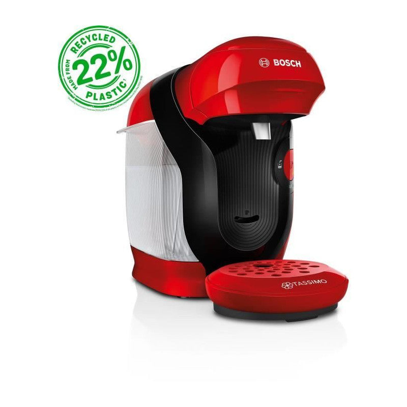 Machine A Café Multi-boissons -   - Tassimo - T11 Style Rouge - 1400 W Bosch - Mathon - 1