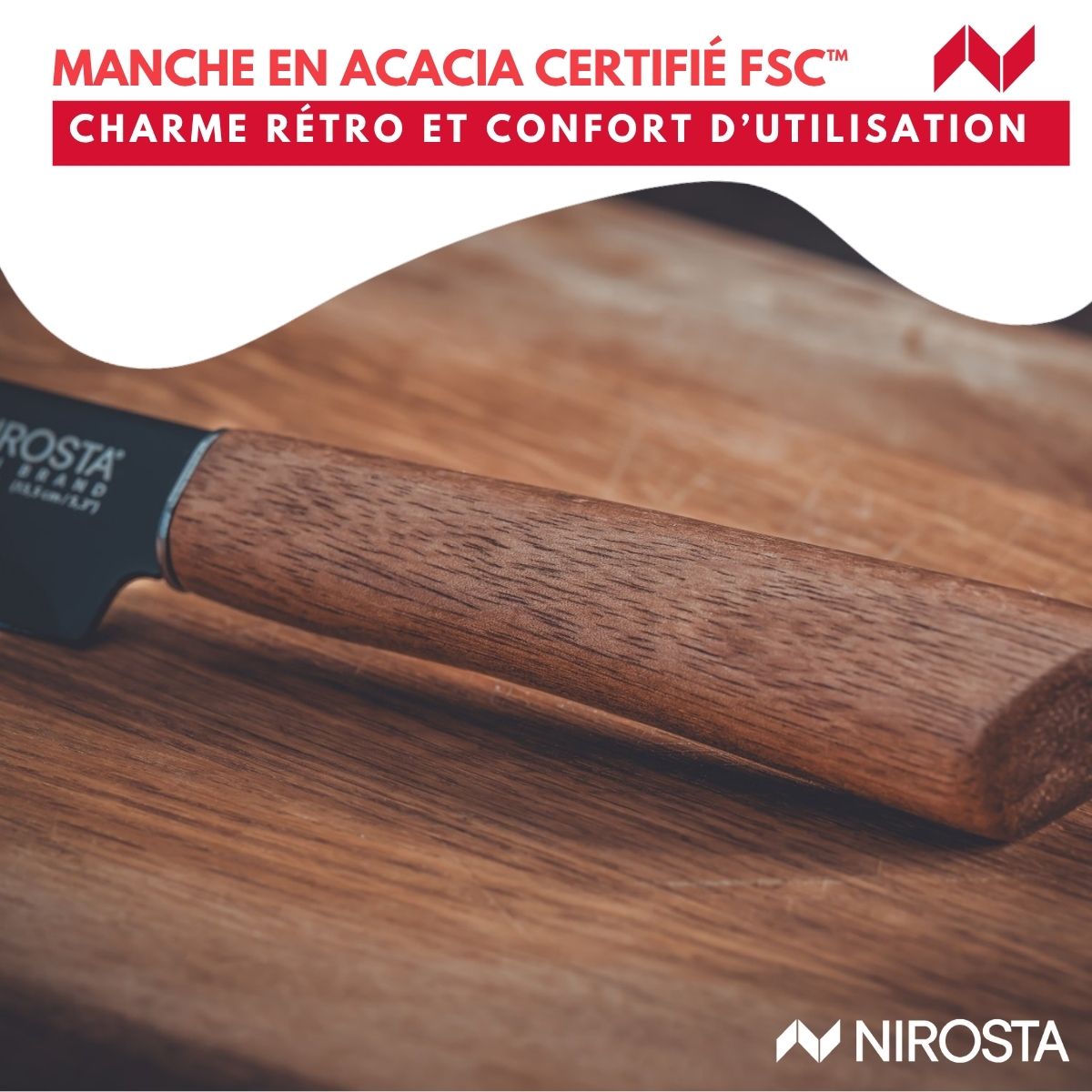 Couteau d’office universel 24 cm  Flow Nirosta - Mathon - 6