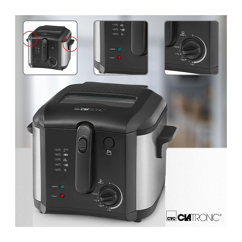Friteuse 2.5L 1600W Clatronic FR 3649 Noir Clatronic - Mathon - 4