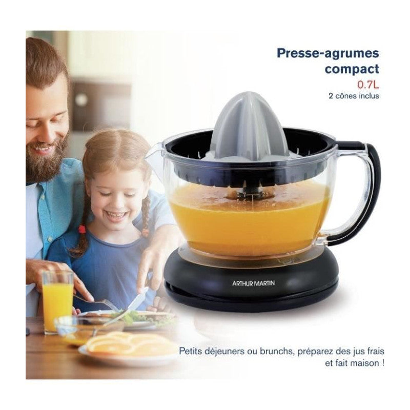 Presse-agrumes électrique -   - Ampa07 - 700 Ml - 2 Cônes - Bec Verseur Arthur Martin - Mathon - 2