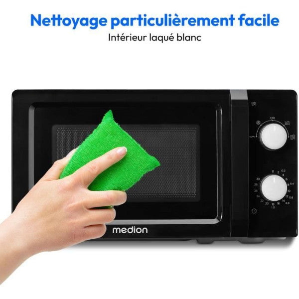 Four Micro Onde Medion Md 11475 - Noir Et Blanc Medion - Mathon - 4