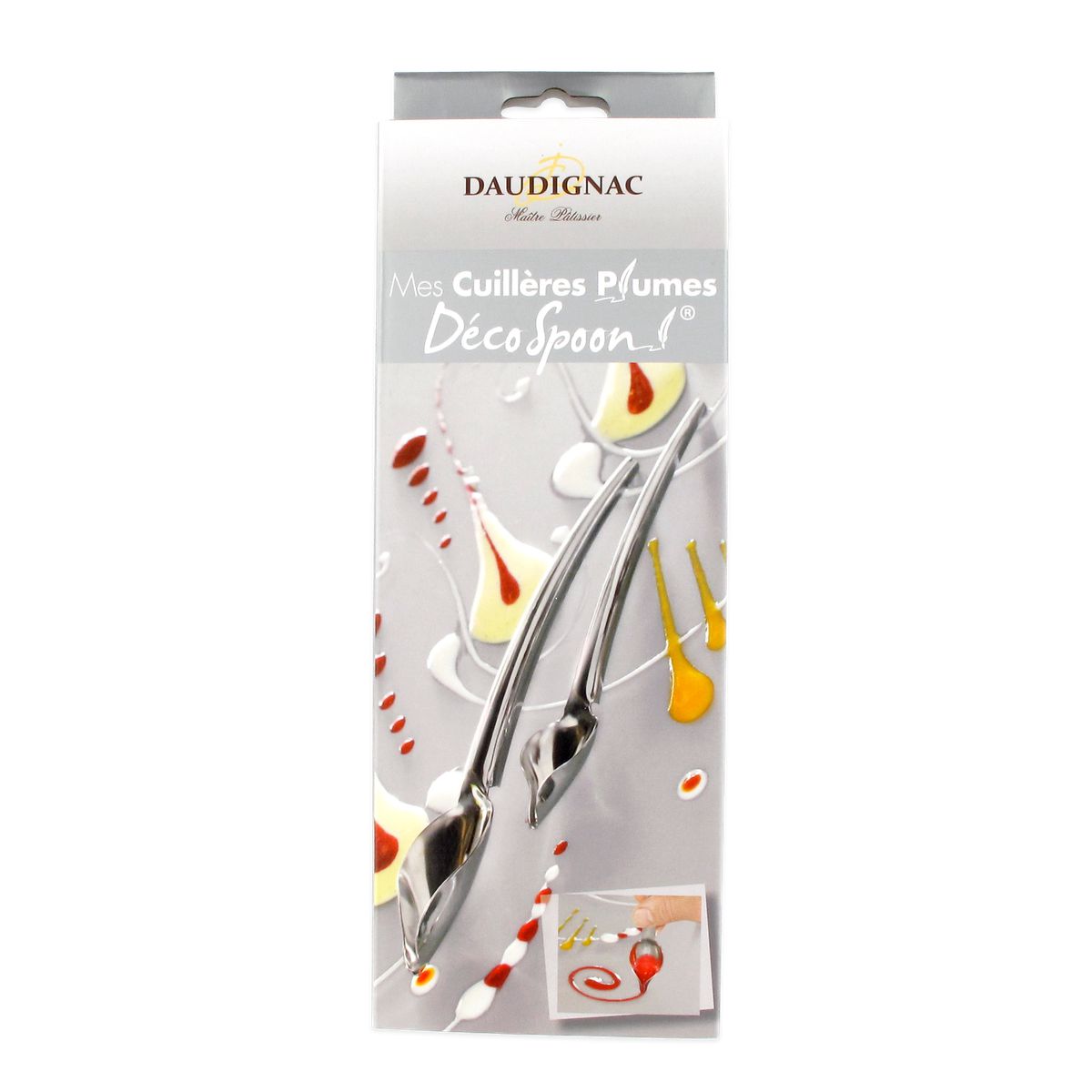 Lot de 2 cuillères plumes à décoration pâtissière Jean Daudignac Fackelmann - Mathon - 5