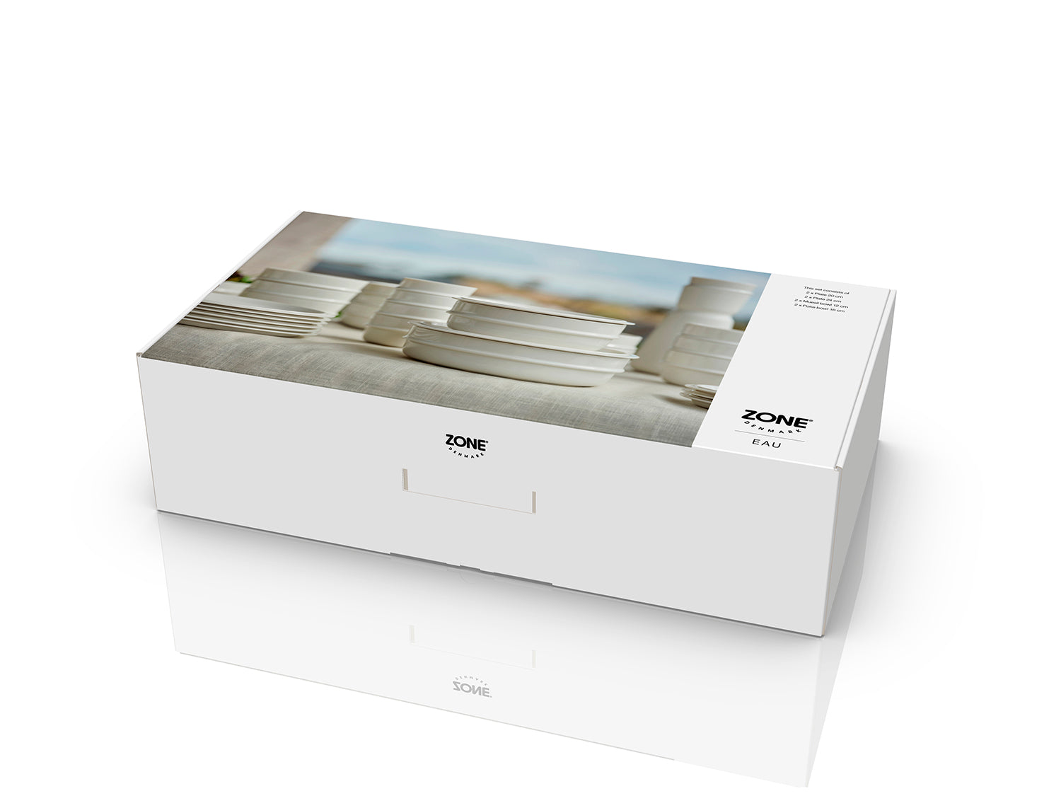 Ensemble EAU en porcelaine Blanc cassé Zone Denmark - Mathon - 7