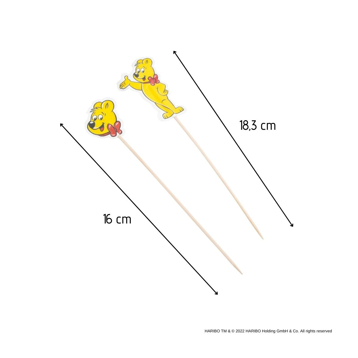 Lot de 48 piques décorés Zenker Haribo Zenker - Mathon - 3