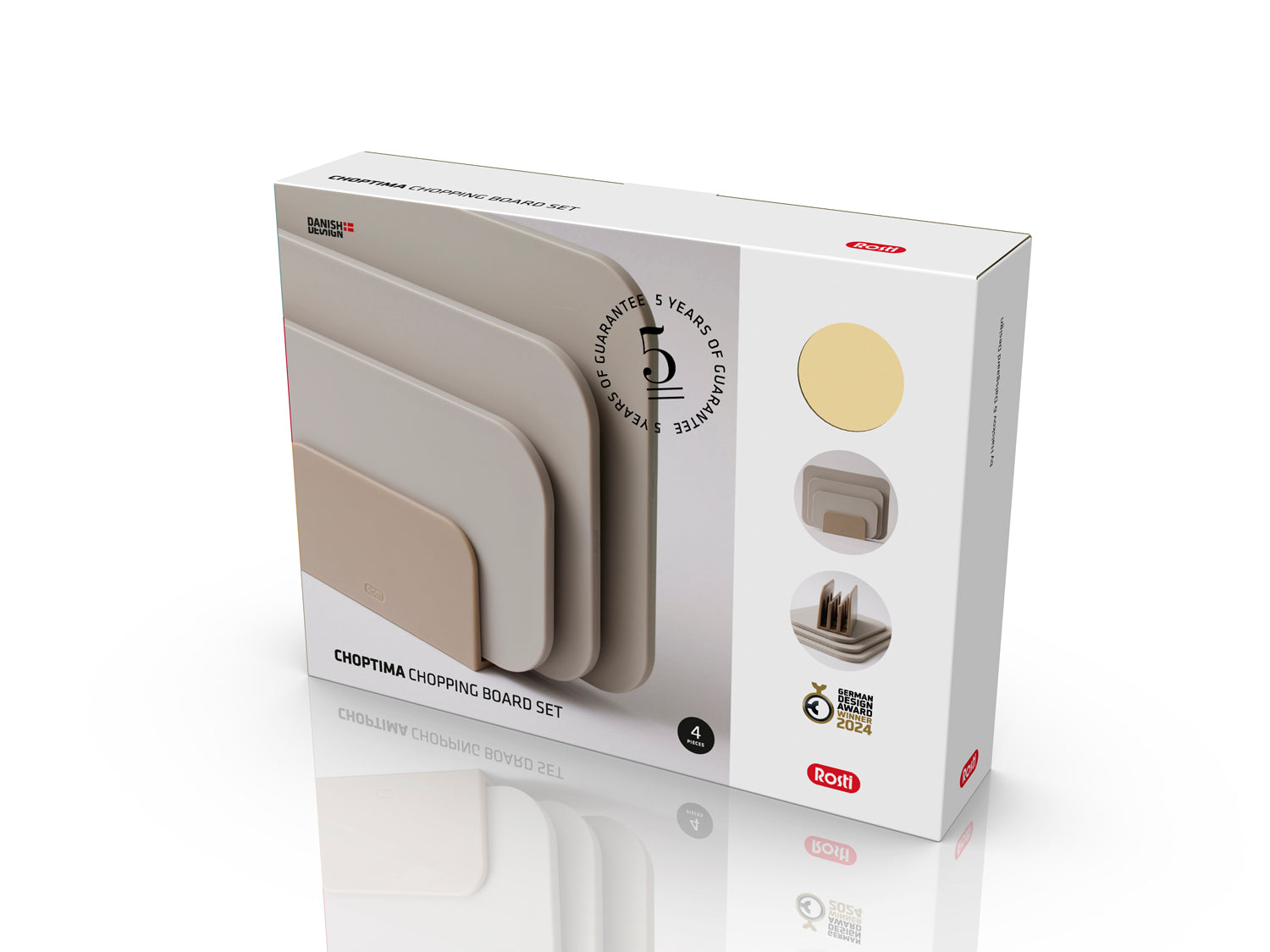 Ensemble planches à découper CHOPTIMA en polyéthylène Humus Rosti - Mathon - 2