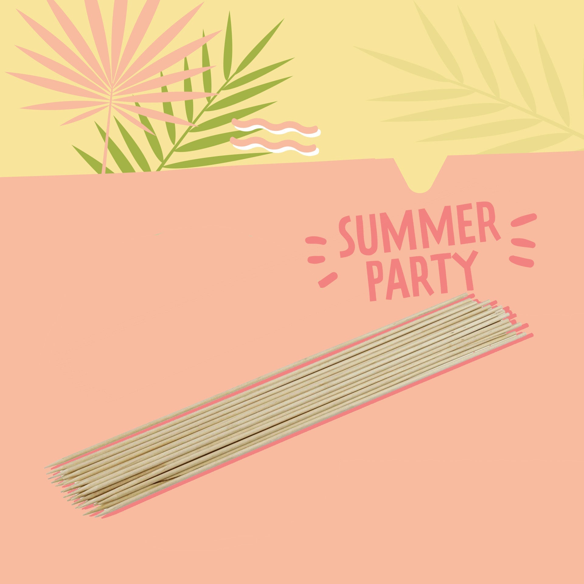 Lot de 25 pics à brochettes en bois de 30 cm  Single Use Fackelmann - Mathon - 2