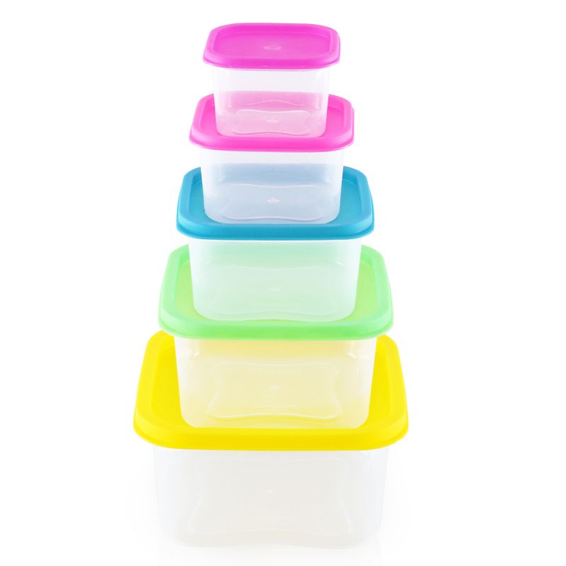 Ensemble de boites de conservations alimentaires 5 pièces Herzberg HGSFS5N1 Herzberg - Mathon - 1