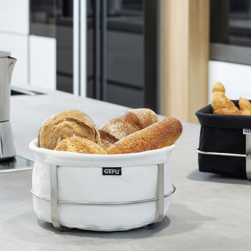 Corbeille à pain Brunch ronde blanche Gefu - Mathon - 2