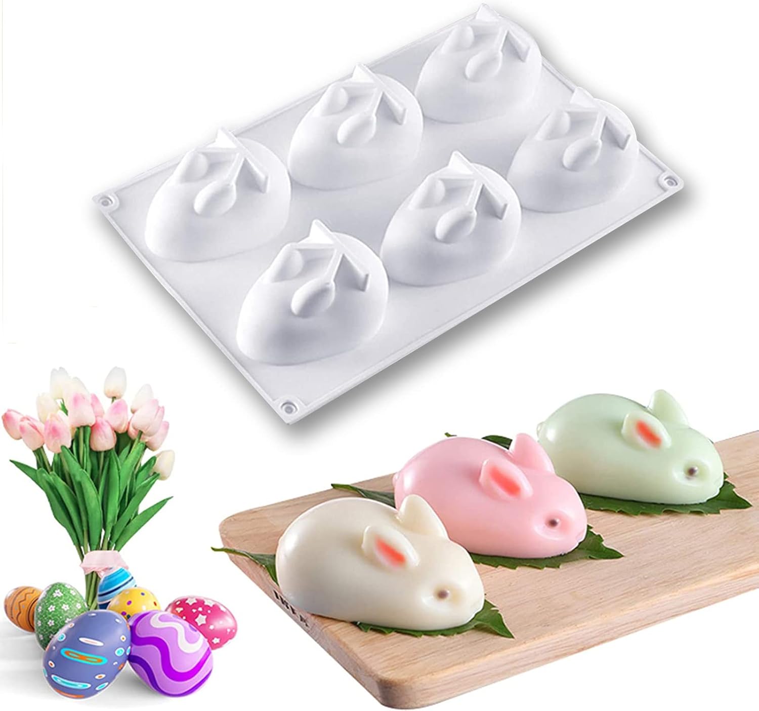 Moule en Silicone Lapin 3D Vendos85 - Mathon