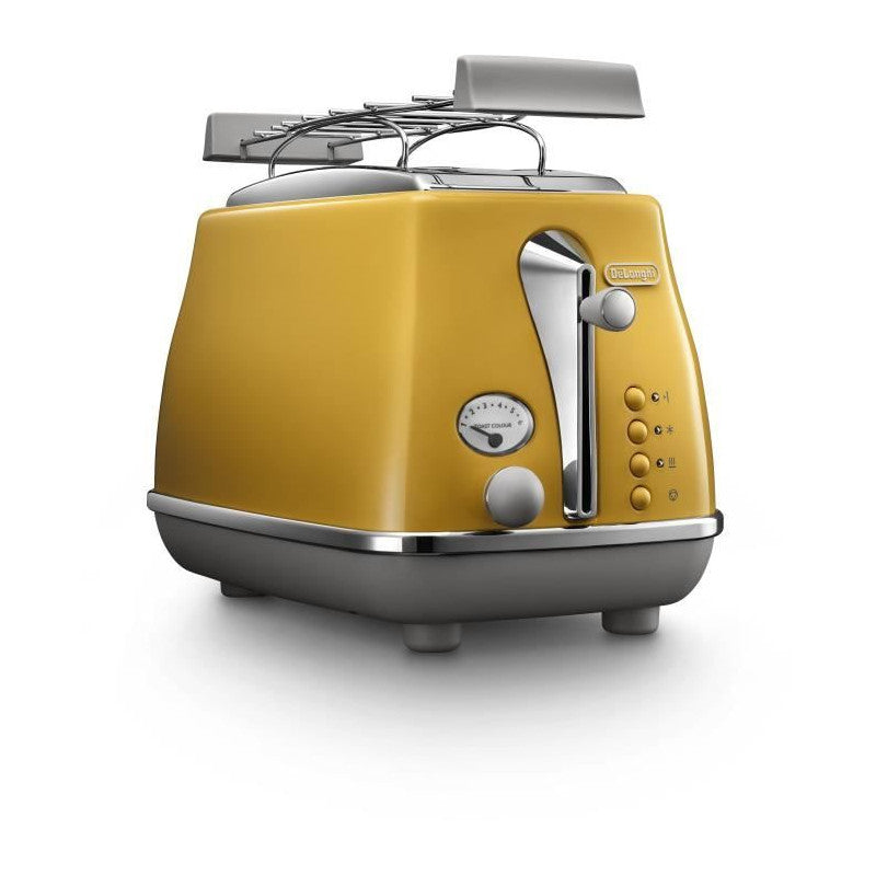 Toaster Icona Capitals 2 Tranches - Jaune - Delonghi - Mathon - 2