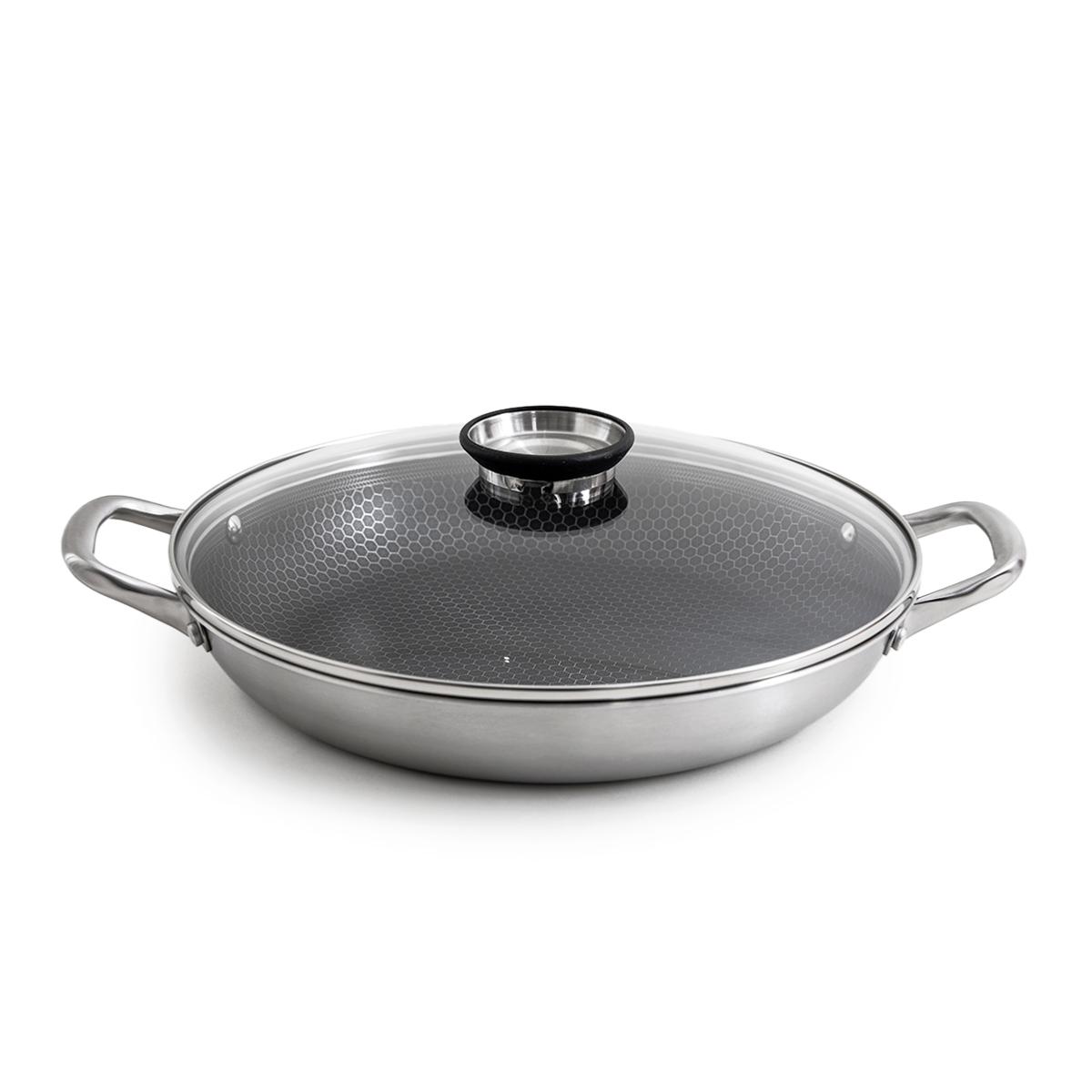 Plat à paëlla 32cm triplex avec couvercle - "Black Cube" Gam Hotel - Mathon - 1